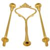 Crown 3 Tier Cake Cupcake Plate Stand Handle Hardware Fitting Holder for Fruit Tray Cake Plate Home Kitchen Dining Cake Tool
