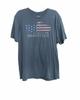 All Roads Lead To Nashville Womens Blue Cotton T-Shirt Short Sleeve Crew Neck L