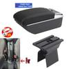 For Ford Fusion Armrest box For Ford Fiesta Mk5 Car armrest box Central storage Box Retrofit with USB Car Accessories