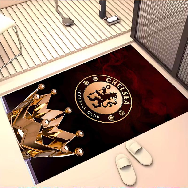 Chelsea F.C Print Rug, Washable Floor Carpet, For Entryway Dorm Laundry Room Office Study, Home Decor Birthday Christmas Gift