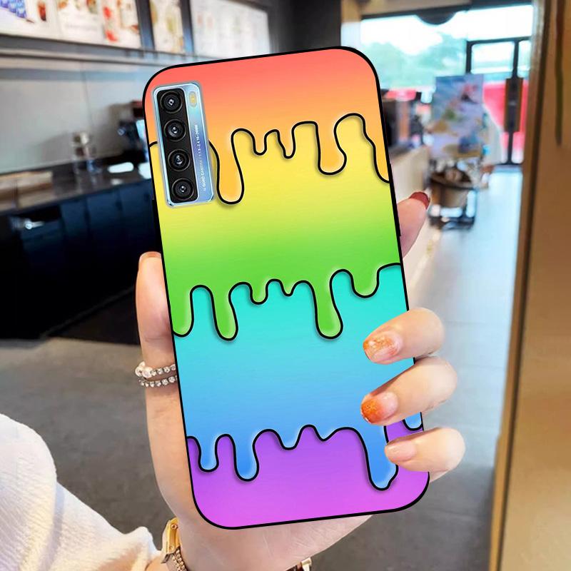 For TCL 20 20S 20L 20L+ Phone Case Soft Silicone Protector Cover For TCL 20L Plus Shell Funda 20 L S TPU Shockproof Coque