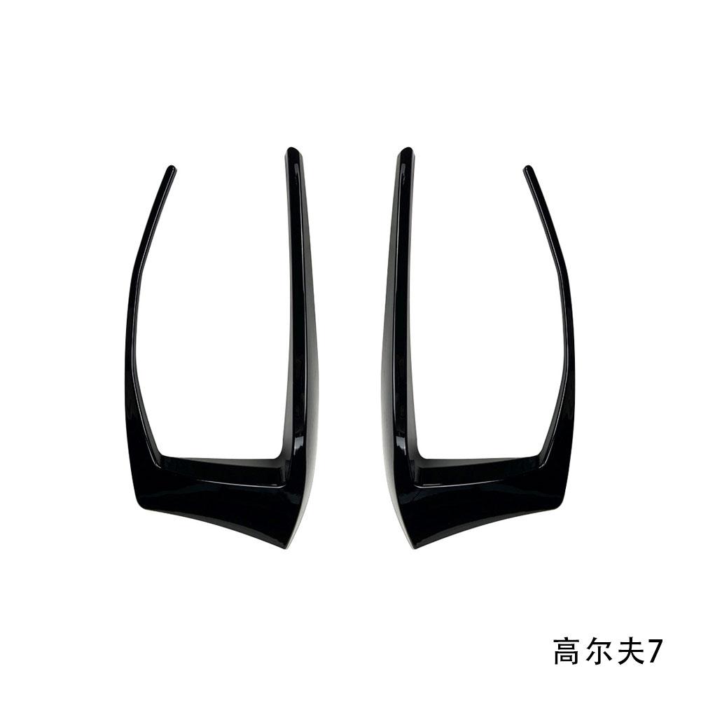 1 Pereche Difuzor Splitter Bară Spate Auto Canard Spoiler Lampă Spate Ornament Lampă Frână pentru VW Golf 7 7.5 MK7 MK7.5 GTI R GTD R400 2012-2020