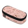 Pencil Case Simple Design Durable 300D Polyester Easy Open Zipper with Mesh Pocket Removable Divider and Pen Slots for Students