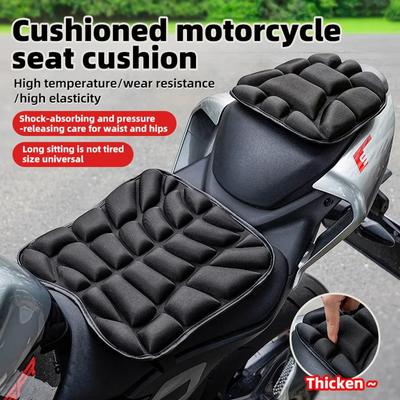 Motocyklová podložka 3D komfortní gelový polštář sedák prodyšný univerzální potah na sedlo tlumící nárazy pro pokročilé hory
