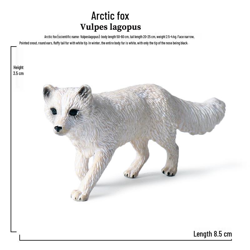 Children's Arctic Animal Model Set - Polar Bear, Fox, Wolf Simulation Toys