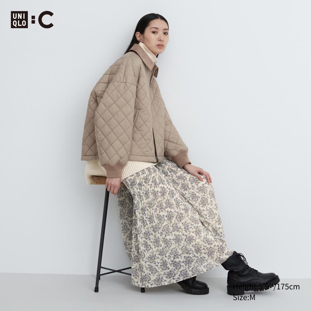 

UNIQLO шифоновая юбка со складками