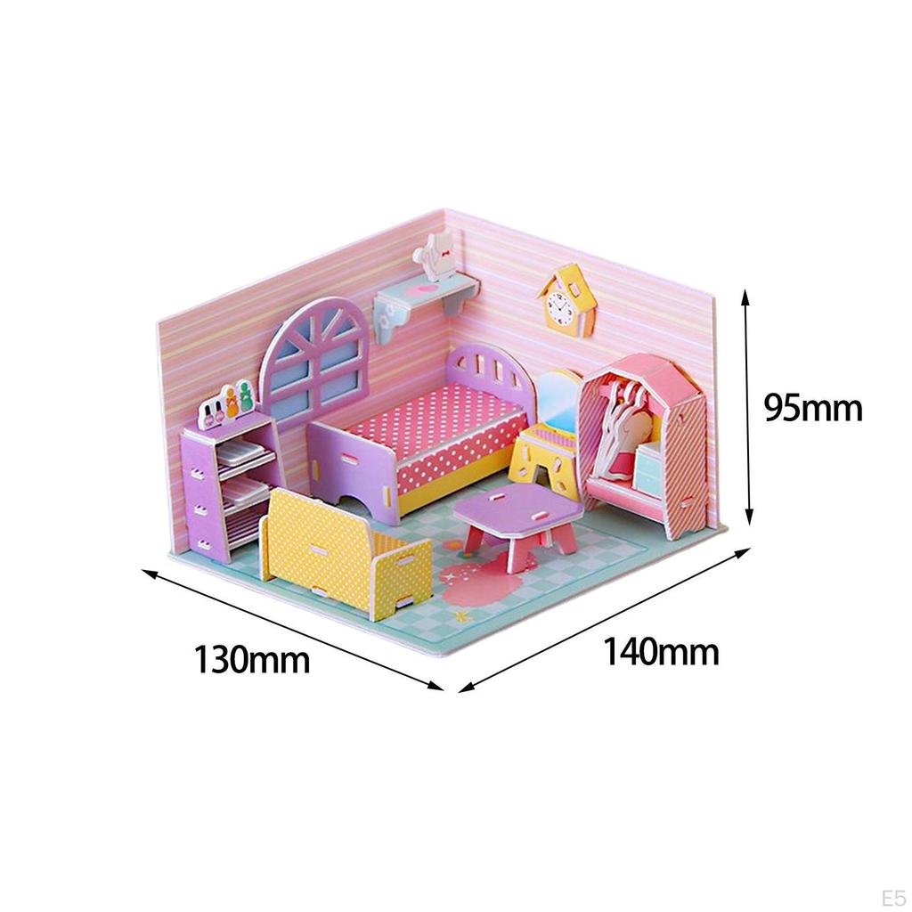 Building Model DIY Kits Paper and Foam Board, Creative Craft, 3D Jigsaw Puzzle Toys for Kids,