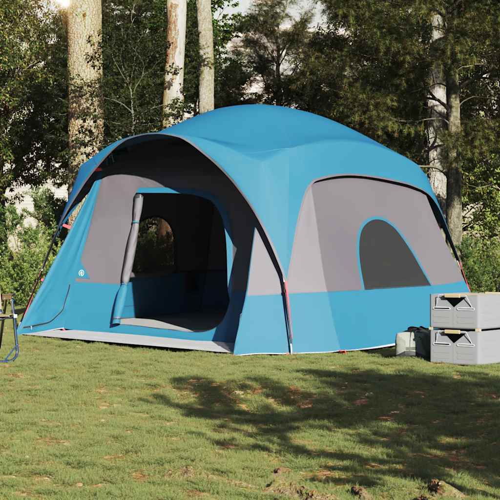 Family Tent for 6 Persons Blue Waterproof