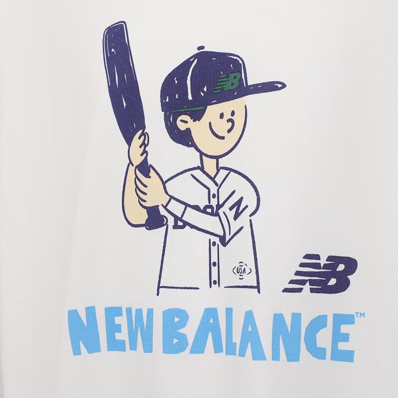 New Balance T Shirt White Kids' 7EE21043-IV