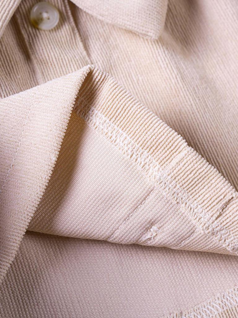 2024 Spring/Autumn Girls' Corduroy Bow Skirt - Solid Color, Single-Breasted, Fashionable.