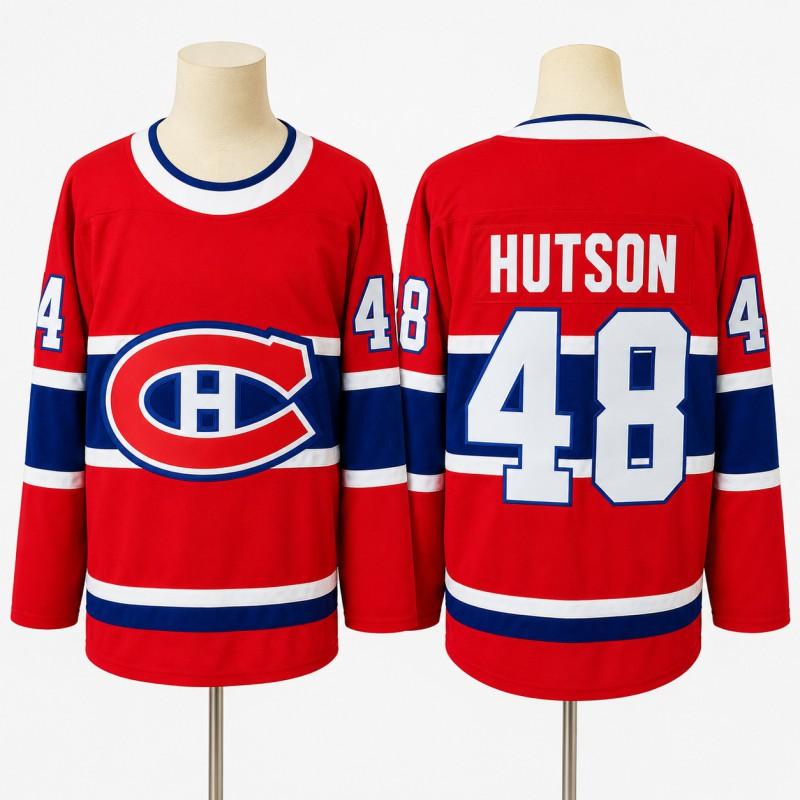 Montreal Canadiens Hockey Jersey Full Embroidery NHL Team Sport Uniform Long Sleeve Winter Fan Apparel