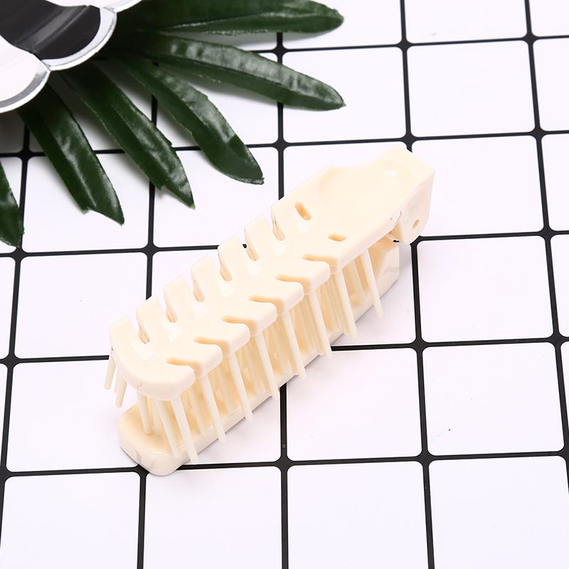 

Мини-пластиковая складная щетка для волос Компактный карманный размер Дорожная расческа Удобство бежевый