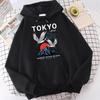 Tokyo Nagasaki Kyoto Kranberg Bedruckte Sweatshirts Herren Einfach Herbst Kapuzenpullover Street Warmes Hoodie Weiche Modekleidung
