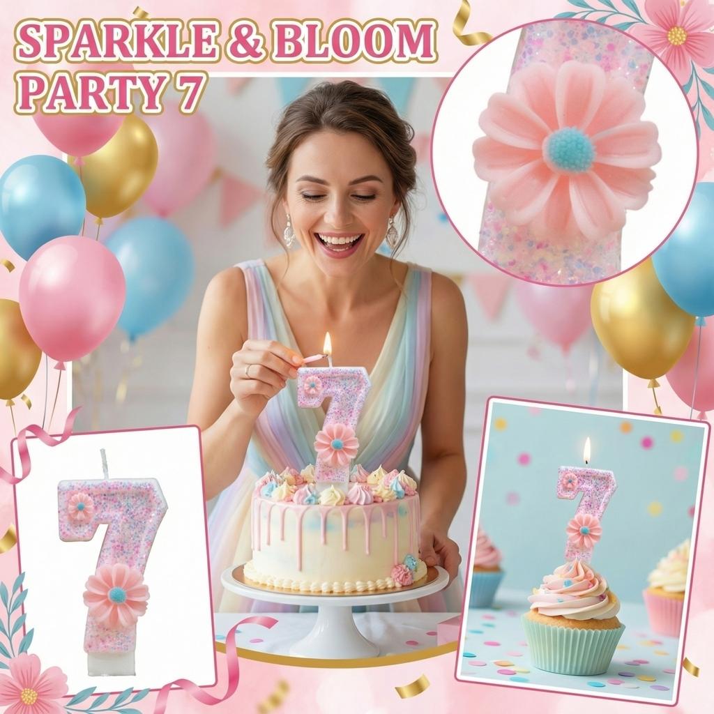 Fashion Cartoon Creative Birthday Candles Party Digital Candles