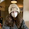 Embroidered Kitten Cute Cat Knitted Hat Warm Printing Knit Cap Retro Knit Beanies  Girls