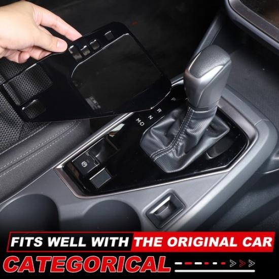 Piano Black Center Console Gear Panel Trim Sticker For Subaru Crosstrek GU +