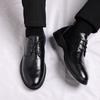 2025 New Spring Men's Shoes Business Casual British Block Leather Shoes Men's Wedding Shoes Douyin Live