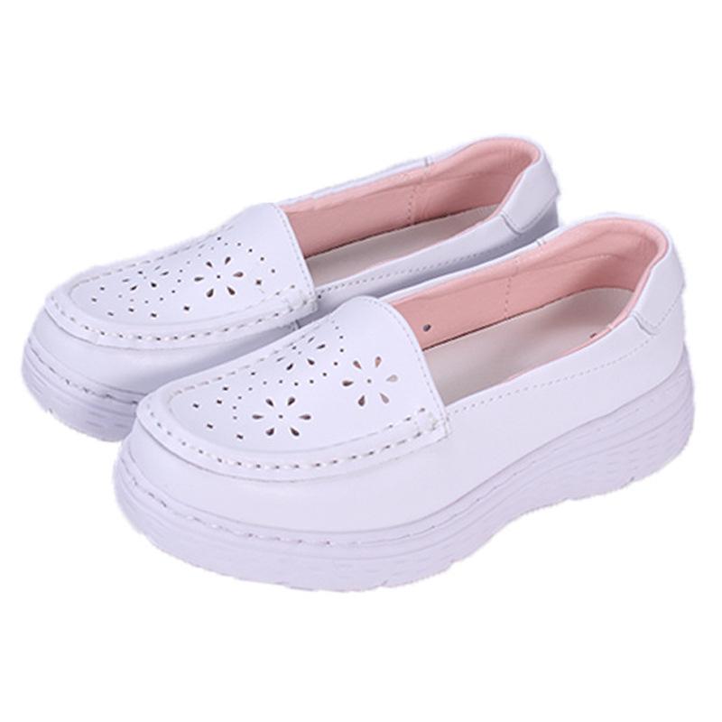 

Women s Breathable, Odor-Free, Non-Slip, Soft Sole, Height-Boosting Air Cushion Nursing Shoes with Hollow Design EU 40