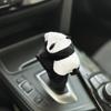 Cute Cartoon Panda Car Gear Shift Cover Soft Plush Car Shifter Hand Brake Case Toy Bear Gear Shift Collars Interior Decoration