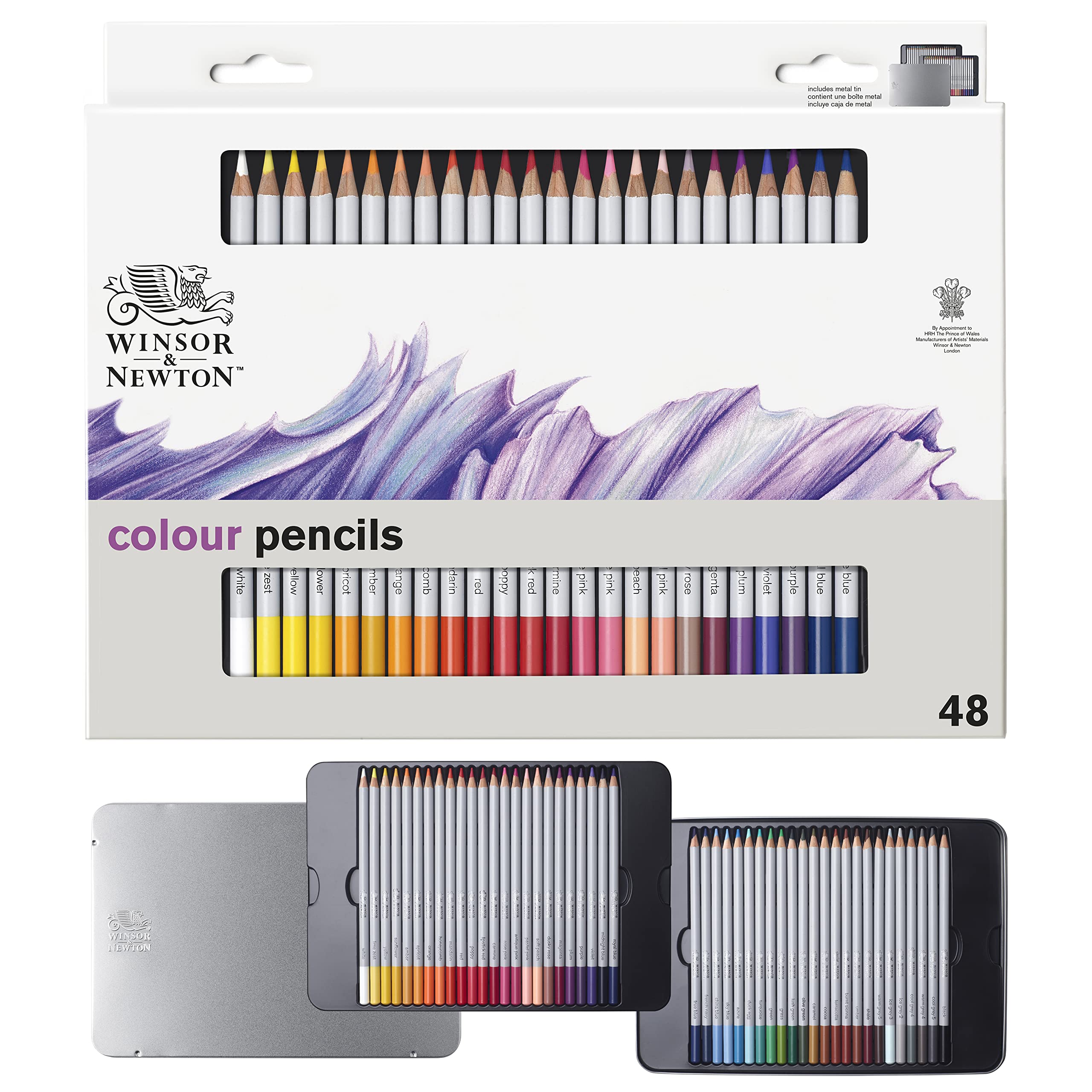 

Winsor Newton Studio Collection Colored Premium Artist Quality Drawing Pencils for and Set & Soft-Core Pencils, Sketching, Blending, Shading,