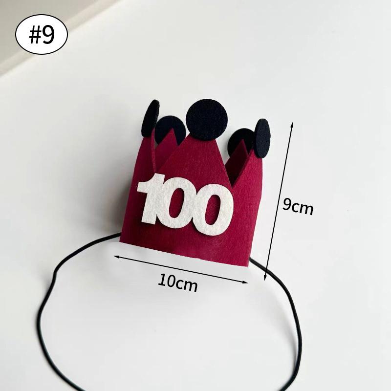 Cute Happy Birthday Hat Felt Cone Hats DIY Birthday Cap Celebration Decor Birthday Party Supplies Photo Props for Adult Kids