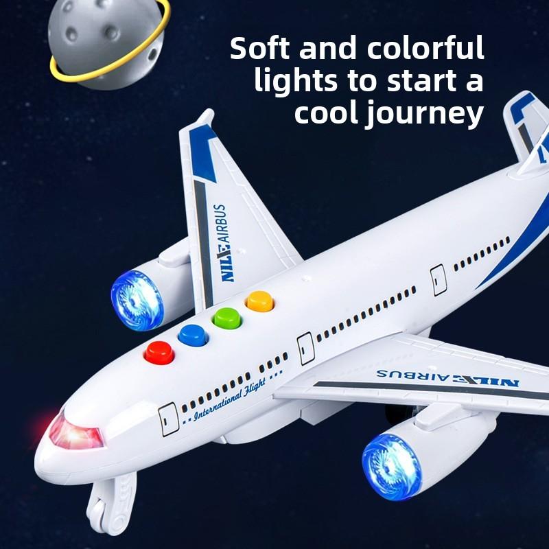Childrens Inertia Light Sound Airplane Toy With Storytelling And Sensory Development For Boys