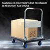 Chariot de transport - FOXSPORT - Pliable - Capacité 300 kg - Surface antidérapante - Maniabilité maximale