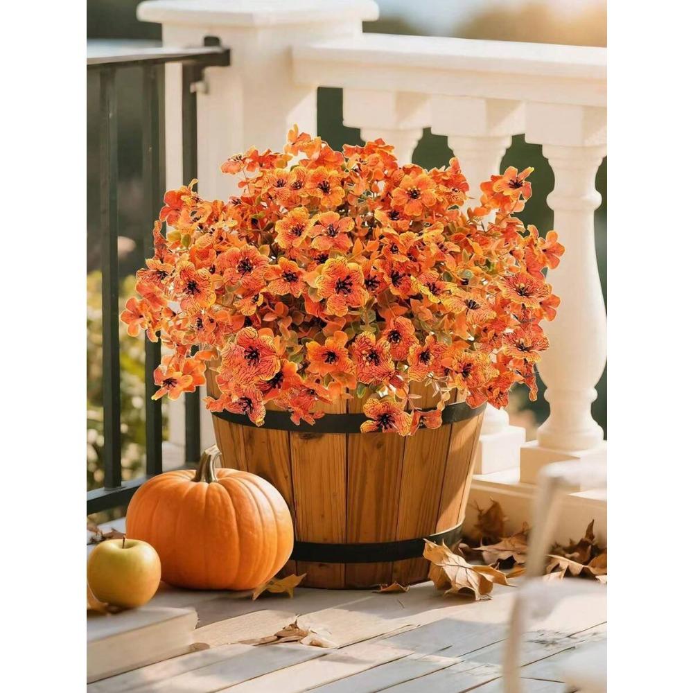 Artificial Flowers for Indoor and Outdoor, Fake Flowers Plants for Indoor and Outdoor Garden Porch Windowsill Home Wedding Farmhouse