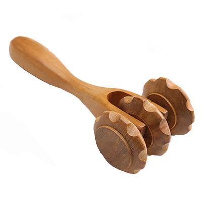 HAMILO Wooden Roller for Cellulite, Upper Arms, Waist, Shoulders, Facial Beauty, Muscle Relaxation