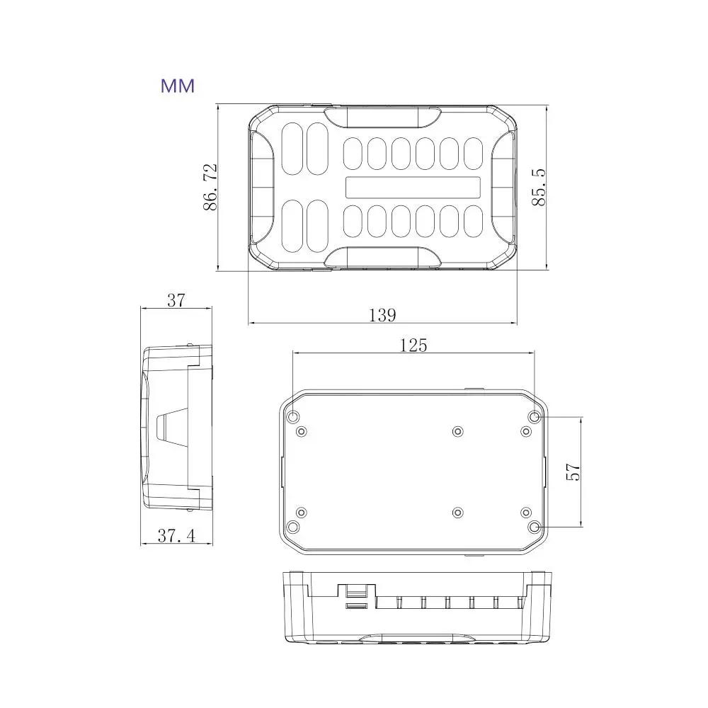 6/12 Way Car Boat Blade Fuse Box Block Holder LED Indicator 12V 32V Auto Marine Waterproof Power Distribution Panel Board