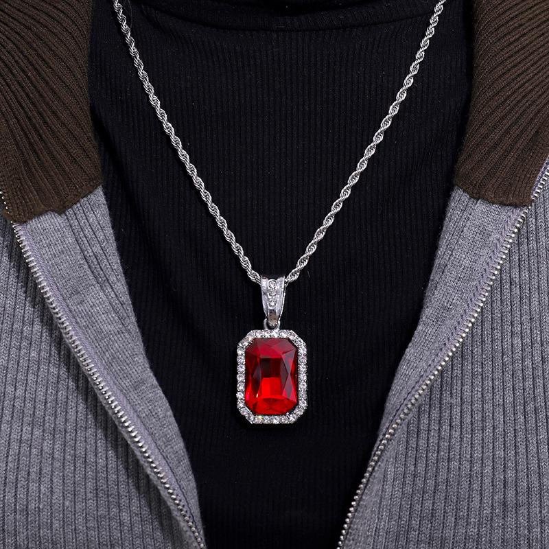 

Unisex European & American Gemstone Clavicle Chain Necklace