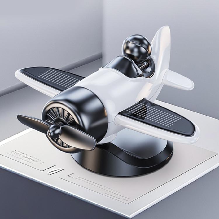 Multipurpose Solar Powered Rotating Aircraft Decors Energy Efficient Dashboard Decoration for Cars Offices Homes Present
