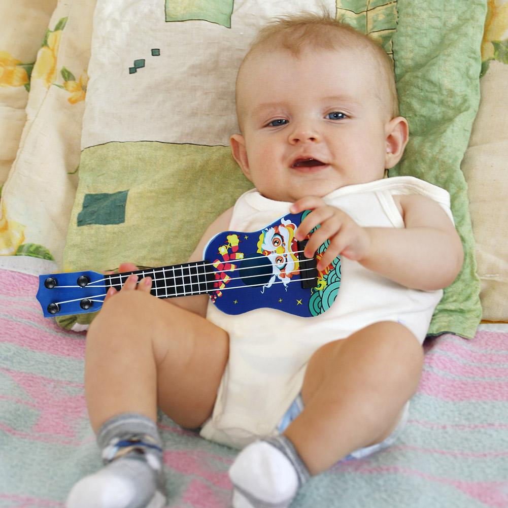 Kinder Mini Gitarre Sopran Ukulelen 4 Saiten Anfänger Kinder Früherziehung Spielzeug Lernen Gitarre Musikalisches Geschenk Instrumente