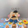 6Pcs/set Anime Figures Mr.Potato Head PVC Cute Cartoon Characters Keyring Collection Ornaments Model Toy Gifts Keychain Pendant