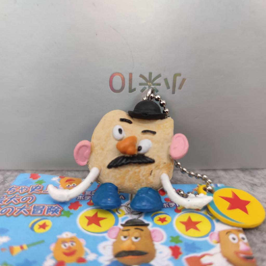 6Pcs/set Anime Figures Mr.Potato Head PVC Cute Cartoon Characters Keyring Collection Ornaments Model Toy Gifts Keychain Pendant