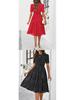 European & American Women's Polka Dot Casual Lace-up Long Dress - Spring & Summer Collection