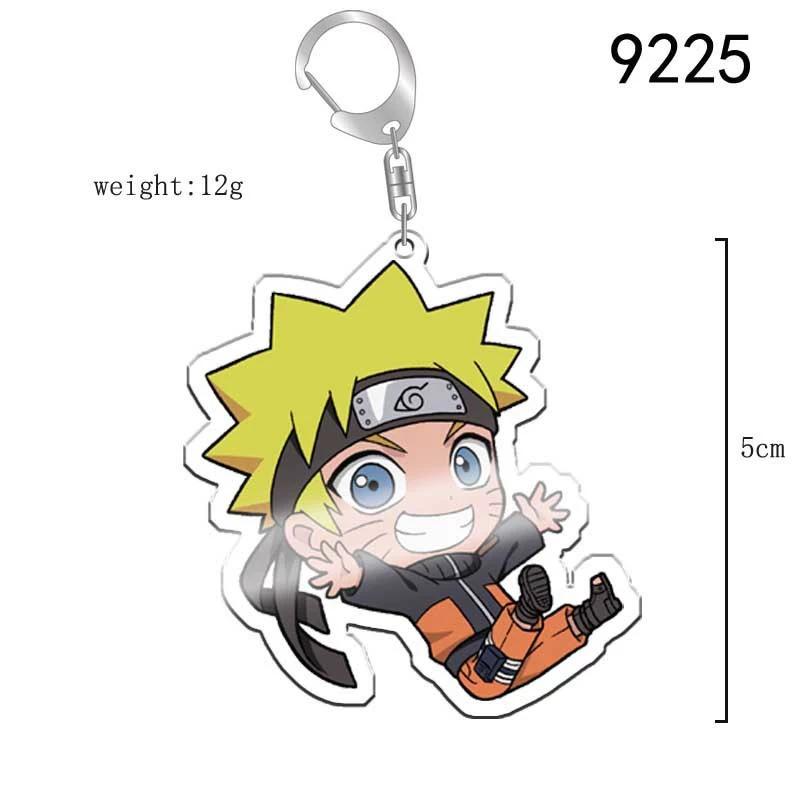 Anime Naruto Akryl nyckelring tillbehör Uzumaki Naruto Tecknad nyckelring