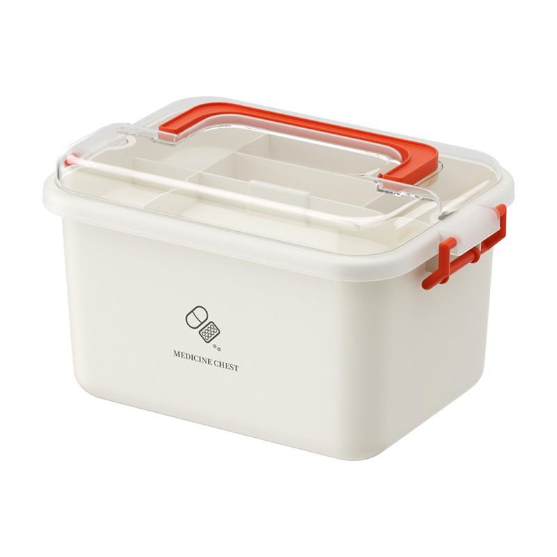 Portable First Aid Kit Home Use Large Capacity Medical Storage Box Emergency Supplies Organizer Plastic Case