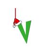 1Pcs Christmas Decoration Green Letter Hanging Christmas Tree Pendant Ornament for Home Decor Navidad New Year 2026 Accessories