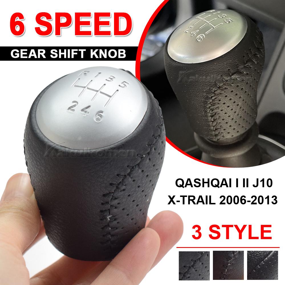 High Quality 6 Speed Gear Shift Knob For Nissan Juke F15 X-Trail T31 Qashqai J10 2007-2019 Gear Shift Lever Knob Car Accessories