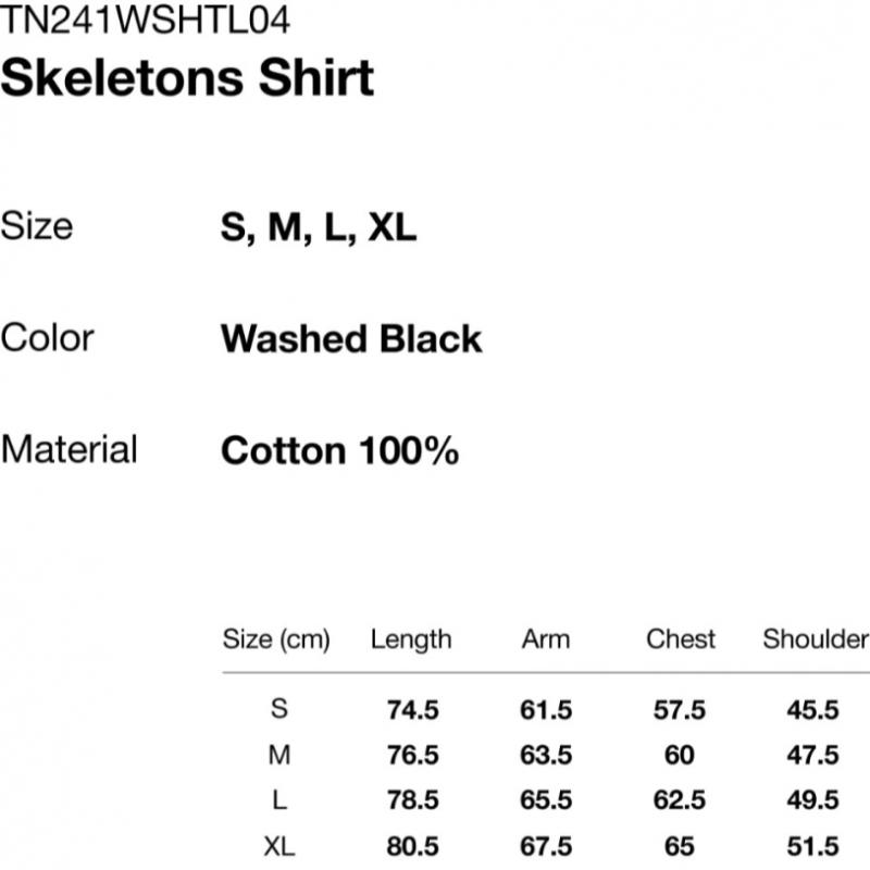 Thisisneverthat Skeleons Shirt Attraced Black