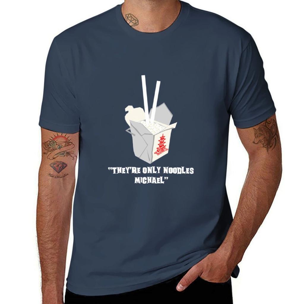 Heyre Only Noodles Michael657 Tshirt Minimalist Plain Crew Neck Tshirt