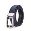 Men's Faux Leather Belt with Automatic Alloy Buckle, Versatile for Suits and Jeans