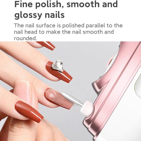 Smart Nail Clipper with LED Light USB Rechargeable Portable Electric Nail Grinder Ergonomic Design Automatic