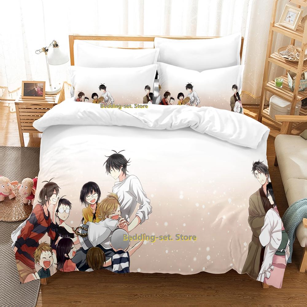 New Barakamon Bedding Set Single Twin Full Queen King Size Bed Set Adult Kid Bedroom Duvetcover Sets 3D Anime Bed Sheet Se