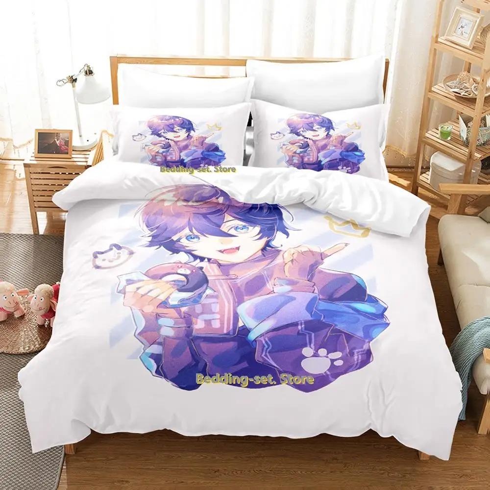 

New VTuber Axia Krone Bedding Set Single Twin Full Queen King Size Bed Set Adult Kid Bedroom Duvetcover Sets Anime Bed 70x133cm 2pcs