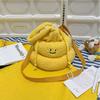 Soft Funny Plush Shoulder Bag Drawstring Women's Crossbody Bag Cartoon  Poop Shape Handbag  Gift