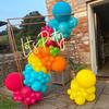 170Pcs multi-color latex balloon set suitable for birthday parties, weddings, Valentine's Day party decoration