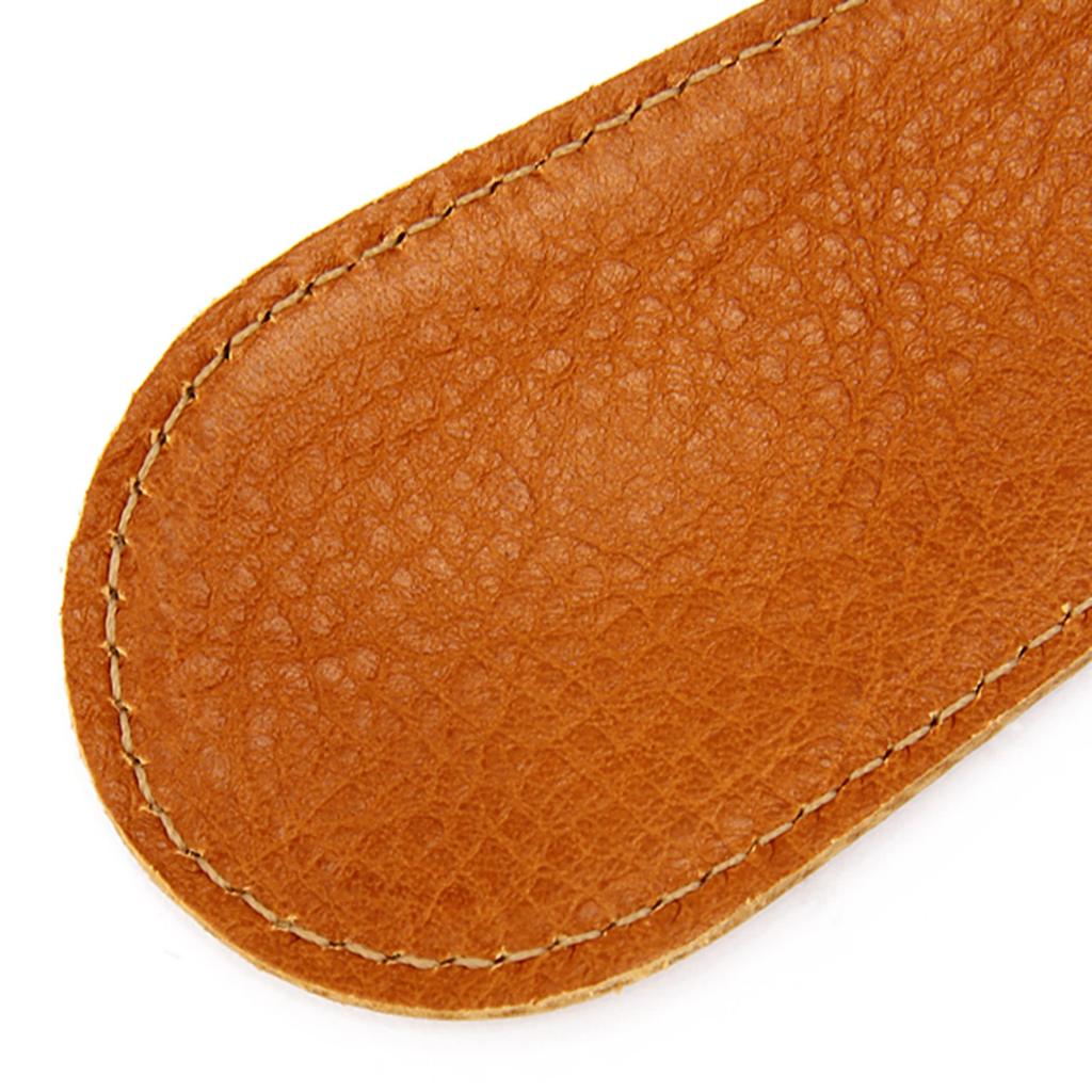 Shoehorn Shoehorn Keychain Leather Genuine Leather Cowhide Unisex Tarnished Brown Brown [IL BISONTE] Women's Men's