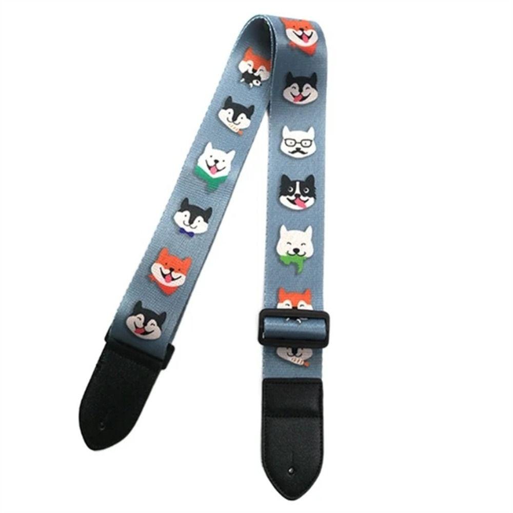 Extra Wide Electric Guitar Belt Color Print Guitar Shoulder Strap Guitar Strap  Folk Guitar